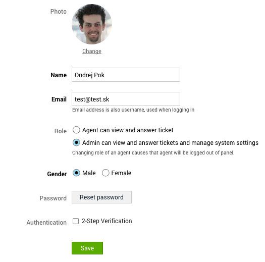 account_administrator Пример настройки учетной записи администратора в LiveAgent.