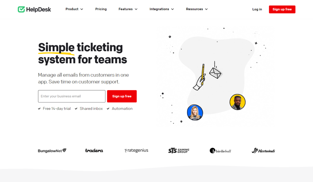 Главная страница HelpDesk