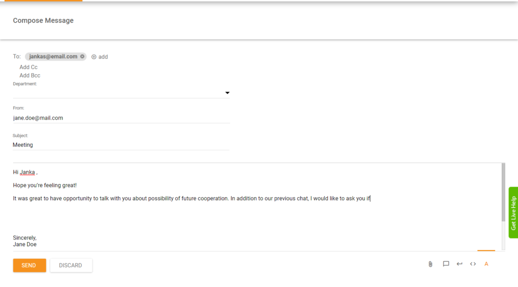 начало письма
