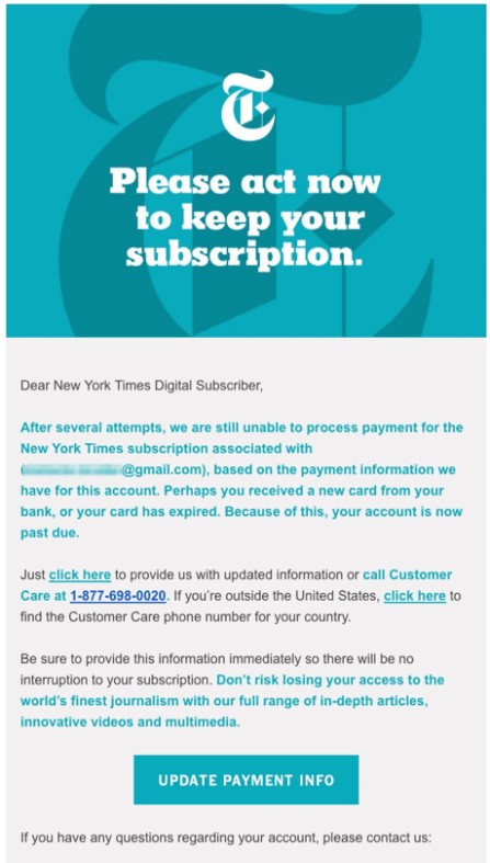 пример письма-требования от nyt 