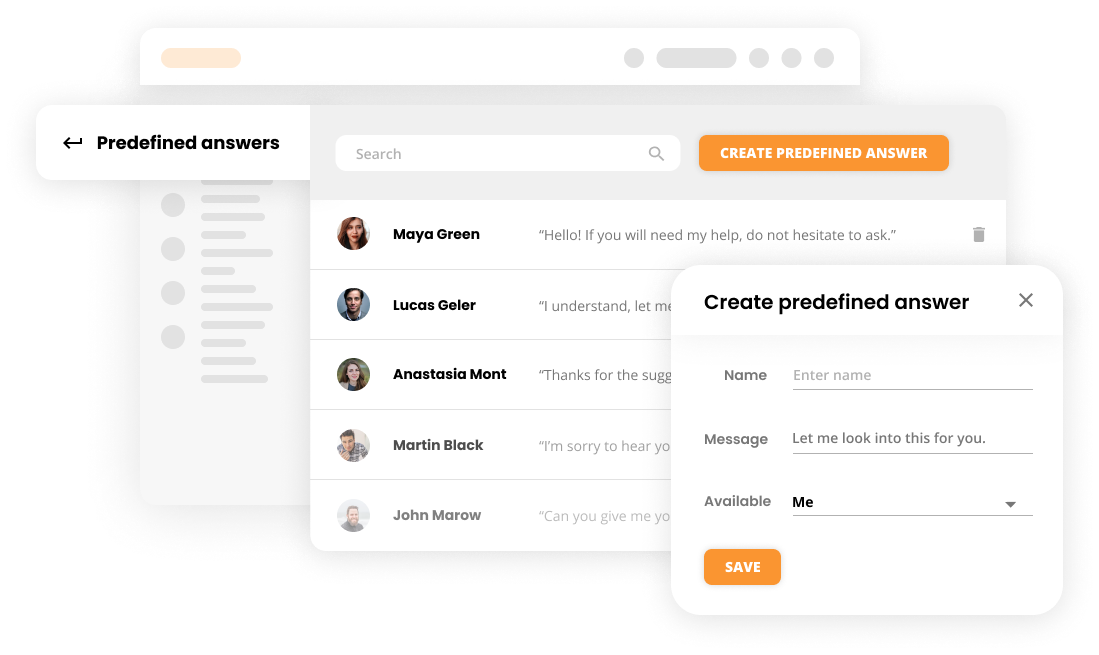 Предопределенные ответы в программном обеспечении повышения клиентской удовлетворенности - LiveAgent