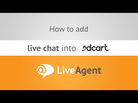 Youtube video: How to add live chat to 3dcart store  www.liveagent.com