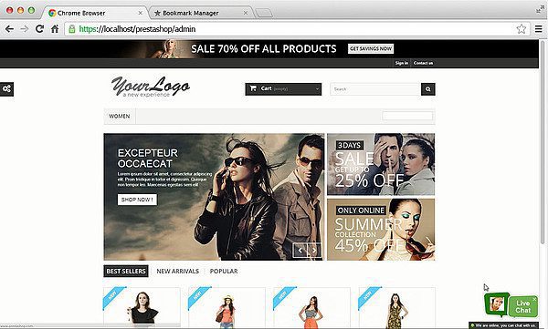 Интеграция Prestashop LiveAgent