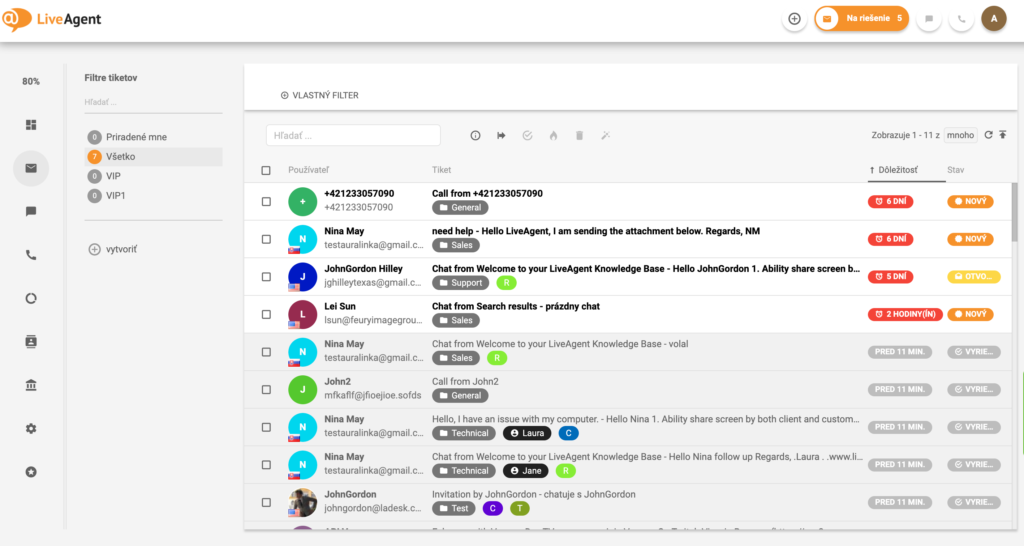 Ticketing system example - LiveAgent