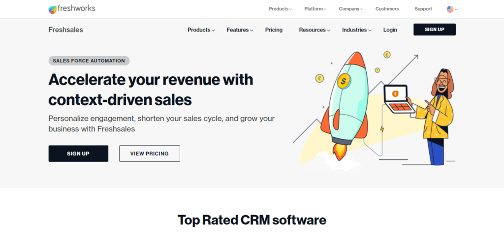 главная-страница-freshdesk-freshsales Система Freshworks CRM